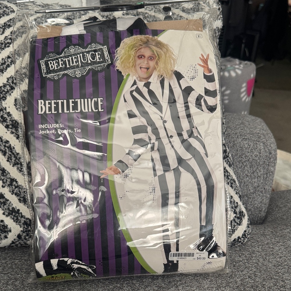 Spirit Beetlejuice Kids Costume - Black and White Stripes